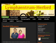 Tablet Screenshot of lymphzentrum-herford.de